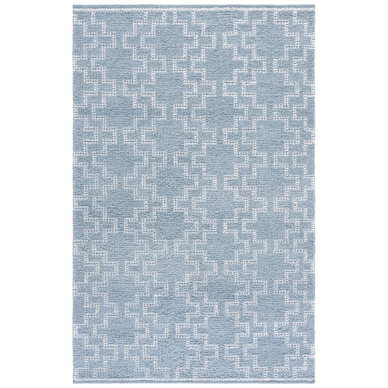 Hand-Woven Geometric Outdoor Rug, 8'-0" X 10'-0" Rectangle