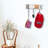 Buruk Rustic Farmhouse Wooden Key Holder - Brown 3-Hook Design