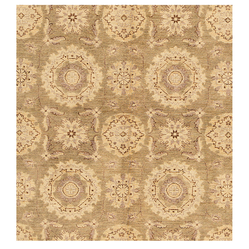 Wool Oriental Area Rug in Green
