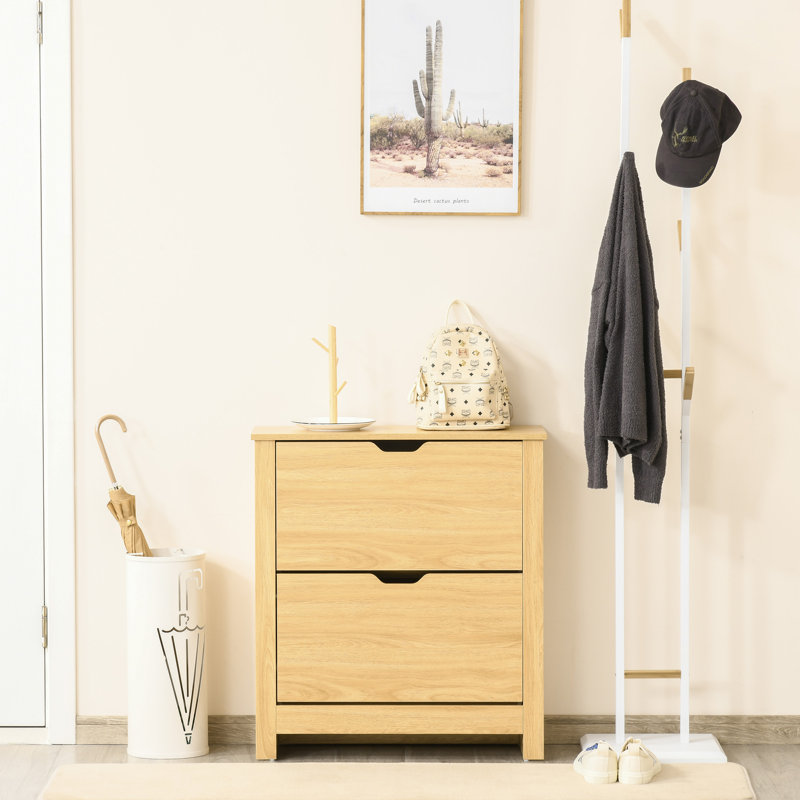 12 Pair Shoe Storage Cabinet, Brown