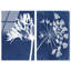 Cyan Flowers Set High-Gloss Frameless Acrylic Glass Wall Art Floral & Botanical Print by Oliver Gal, Ready to Hang, 10 x 15-1134849941-1134850018