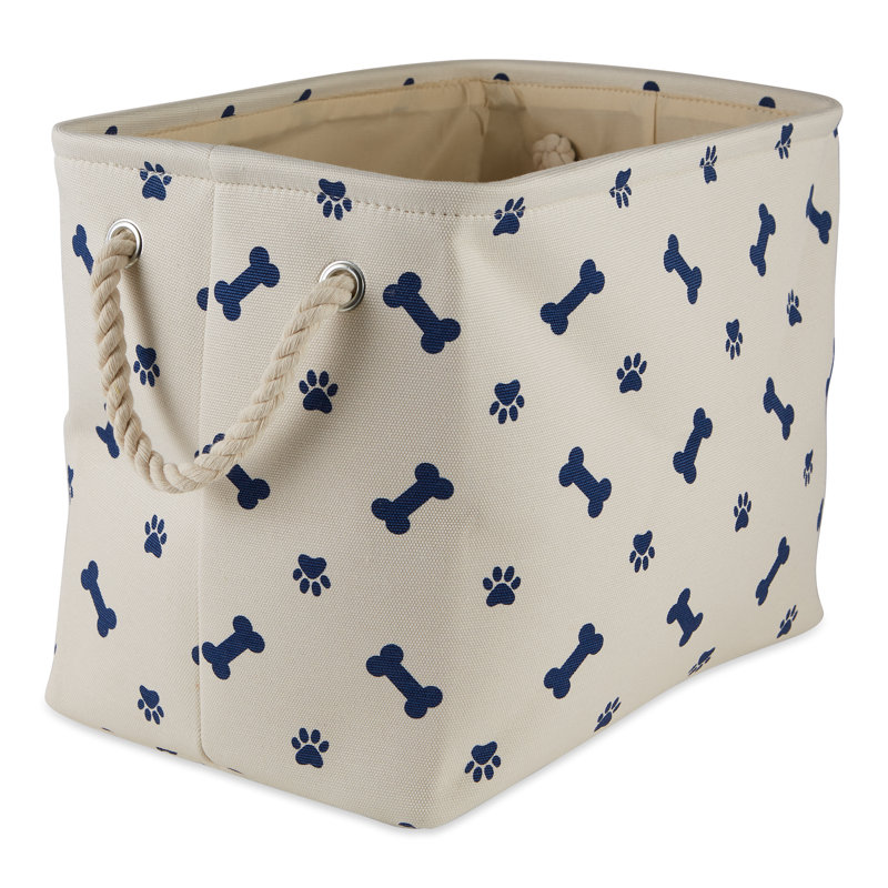 Cube ou bac en tissu, H 12 po x l 16 po x P 10 po, Brun foncé