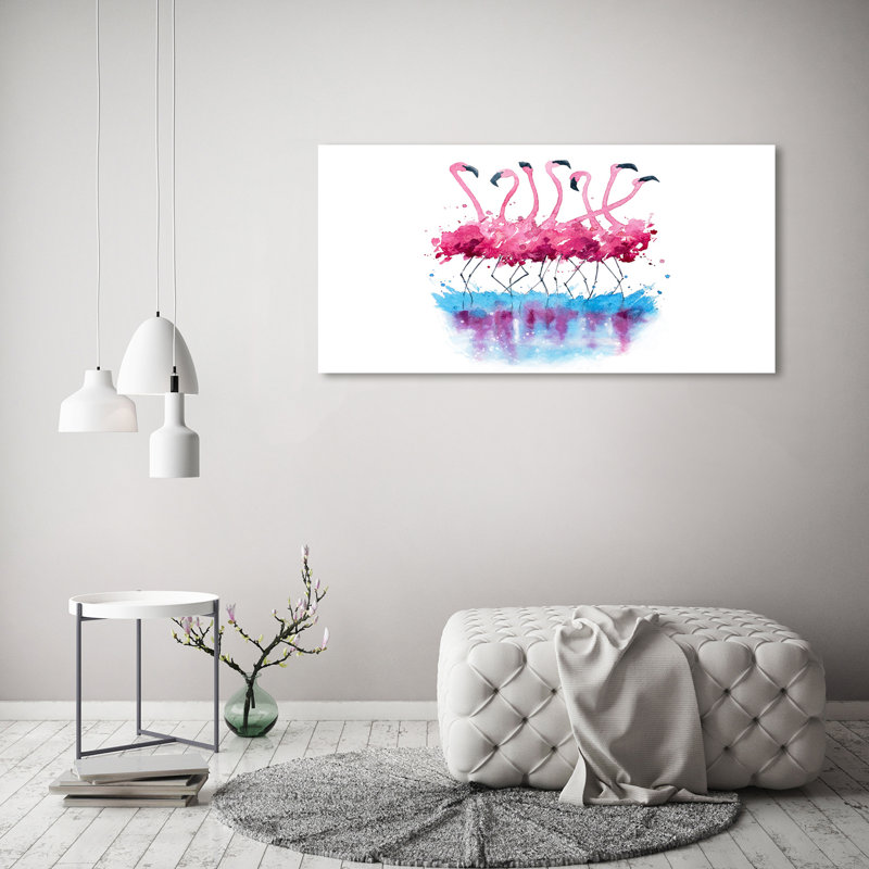 Flamingos - Wrapped Canvas Print