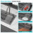 33" Gunmetal Black Kitchen Sink Waterfall Sink - 33 X 19.29 X 9 Inch Multifunction Single Bowl 16 Gauge Stainless Steel Ledge Workstation Smart Top Mount Kitchen Sinks