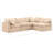 Itala Velvet L-Shaped Sectional Reversible-94482387