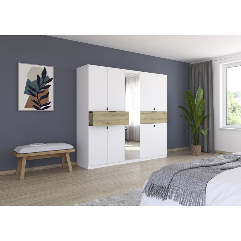 Tivareo  6 Hinged Door Wardrobe available in many colour combinations 2 Drawer INCL. Delivery and Assembly