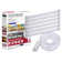 BLACK+DECKER Professional PUSH WIRE Matter Certified Smart Under Cabinet Lighting Kit, Adjustable White and RGB LEDs, Works with Alexa, Apple Home, Google Home, Six 12" Bars, 2-in-1 Power, Plug-in and Direct Wire Power Solution