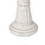 Dianella Antique White Natural Stone Hurricane Candle Holder, Glass Tabletop Candlestick Holders-211233252