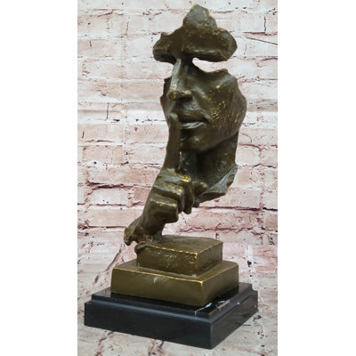 Abstract "Silence" Bronze Sculpture – Dali Modern Art Decor