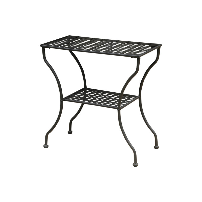 Buffet et console en métal Arvind, Noir antique