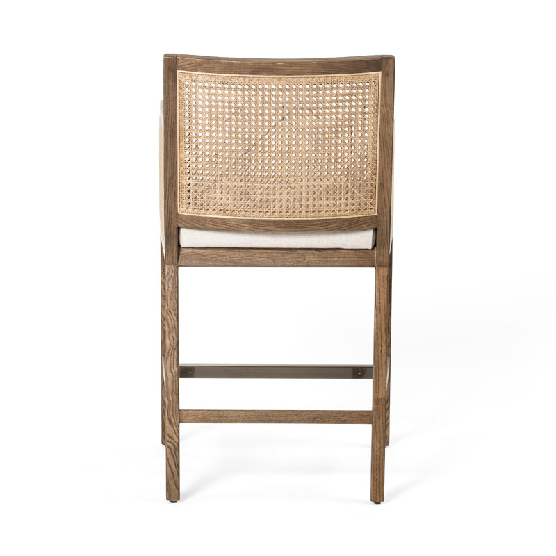Antonia Counter & Bar Stool, Counter Stool (27" Seat Height), Beige, Natural