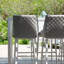 Gullete Outdoor Fabric 6 Seat Rectangular Bar Set-726965850-726965851