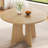 Abishan 47.24" Modern Farmhouse Round Dining Table for Kitchen, Dining Room,Office,Bar