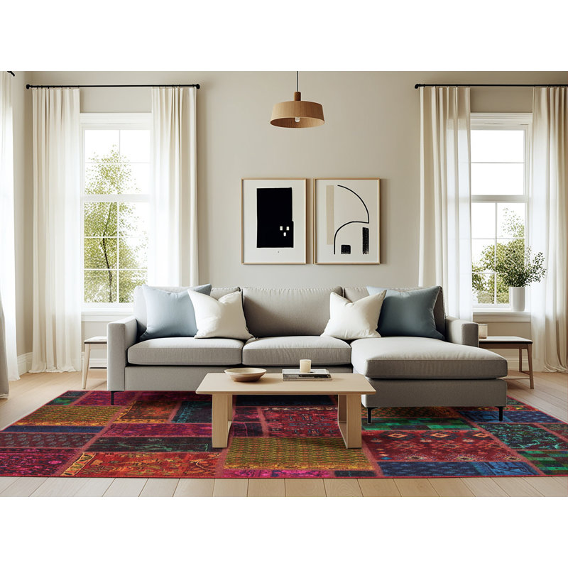 Abstract Indoor Rug, Rectangle 6' x 9'