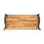 Banc Imperial, banc avec rangement classique, bois, finition, tablette de rangement à hauteur de produit de 36 pouces, siège de 17,75 po