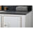 Tennant Brand 48 Inch Modern Freestanding White Bertone Bathroom Vanity, Single Sink, Black Sintered Stone Top, Fully Assembled