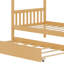 Lit en bois de pin massif avec lit gigogne-528272313