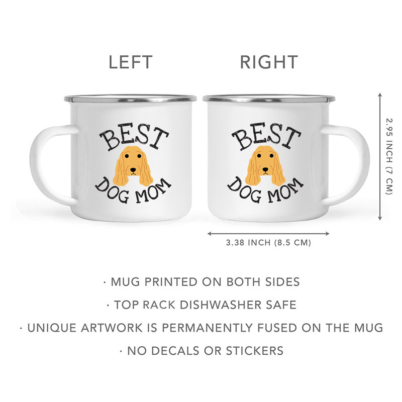 Tasse de camping Best Dog Mom, Épagneul cocker