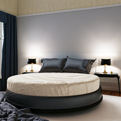 Lofty 9" Round Mattress for an Entertainment Room High-Density Foam High-Performance by MIELMOON