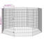 Granby Free Range Animal Enclosure 8-Panel 54x80 cm Galvanised Iron-1658355164
