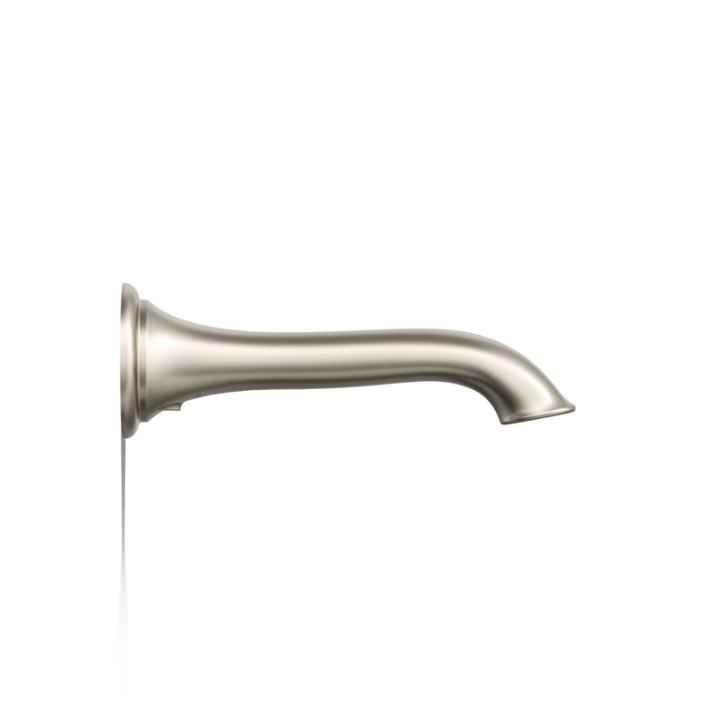 Artifacts® Wall-Mount Bath Spout with Flare Design, Vibrant Brushed Nickel