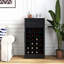 Armoire modulaire pour bar à vin avec huche, rangement spacieux et fonctionnalité d'affichage pour une utilisation polyvalente à la maison.