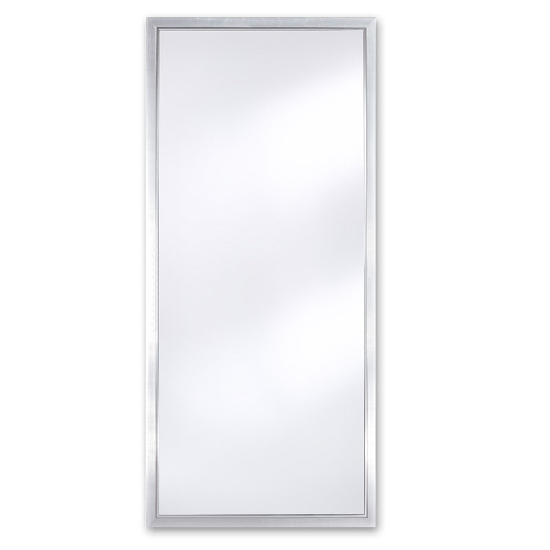 Dehoyos Flat Wall Mirror, 139cm H x 49cm W, Silver