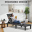 Ensemble de 2 chaises longues d'extérieur
