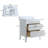 36" White Freestanding Bathroom Vanity, Carrara Marble Top, Fully Assembled, Soft-Close Drawers-124834495-115161344