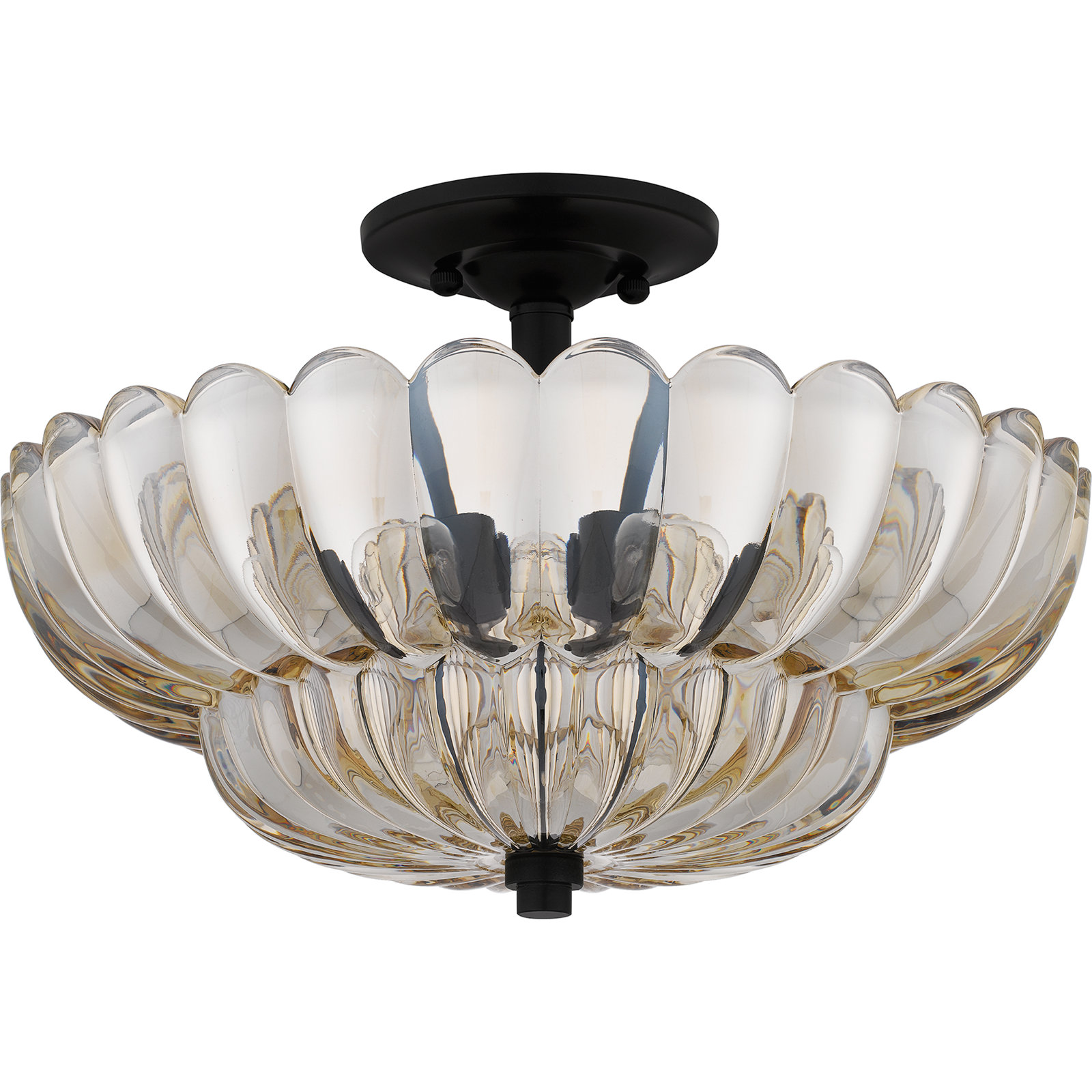 Libbie 4-Light Mottled Cocoa Semi-Flush Mount