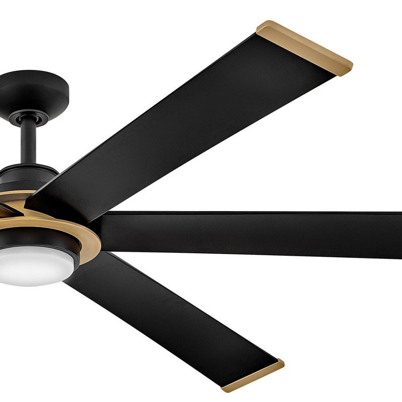 Hinkley Andros LED Ceiling Fan, Matte Black, Matte Black