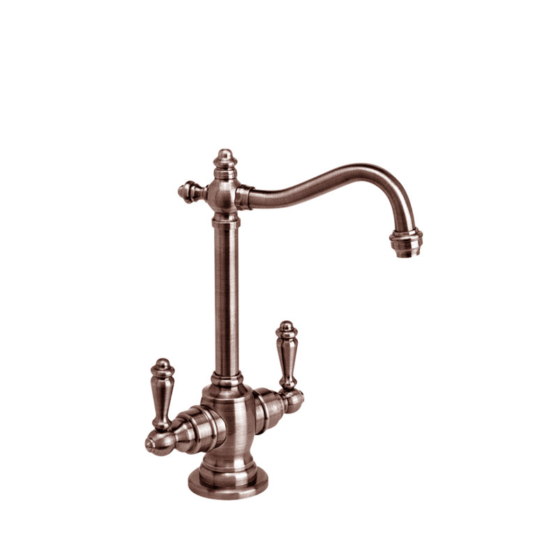 Annapolis Hot and Cold Filtration Faucet - Lever Handles, Antique Copper