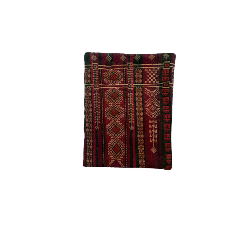 Geoffrey Kilim Handwoven Tobacco Brown Cushion Cover