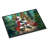 Keeshond and Santa Claus Doormat-1923923242