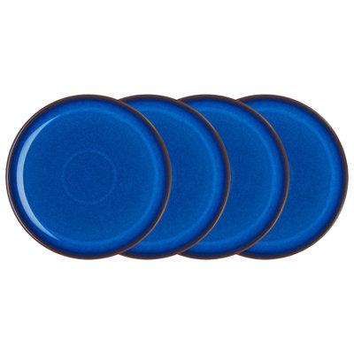 Ensemble de 4 assiettes coupées Imperial Blue