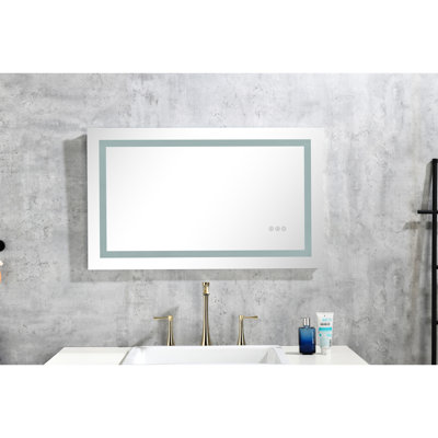 40"X28" Led Vanity Mirror For Bathroom - Fog, Dimmable, 3 Colour Options, Memory Feature, Grooming Needs Skincare