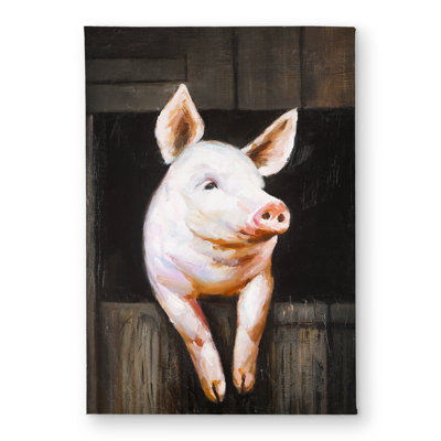Smiling Pig Door Mat - Farm Animals Indoor Outdoor Home Decor