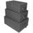Sorbus Stackable Woven Basket with Lid and Carry Handles 3 Pack-1816687225