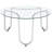Chrome 3-piece Round Coffee Table Set