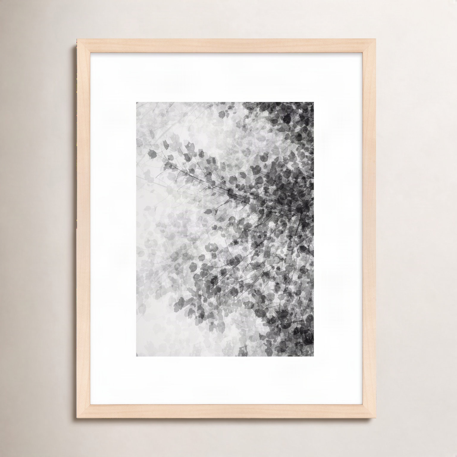 Pattern and Shadow Print by Laura Zimmerman, Maple, 25" H x 20" W