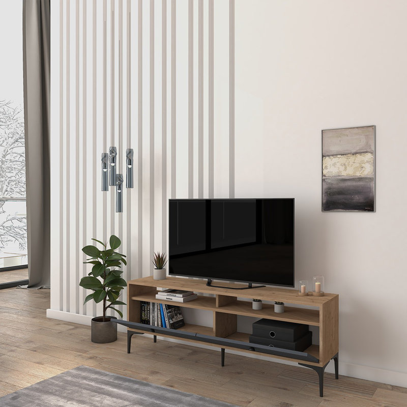 Keikei Unfinished TV Stand, Grey