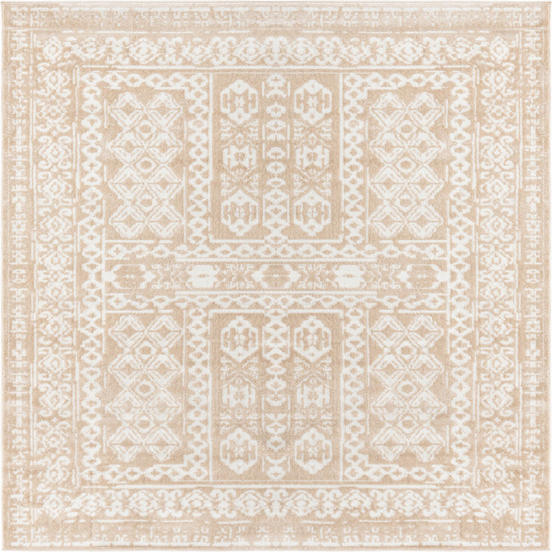 Micsunel Abstract Indoor Rug, Square 7'10"