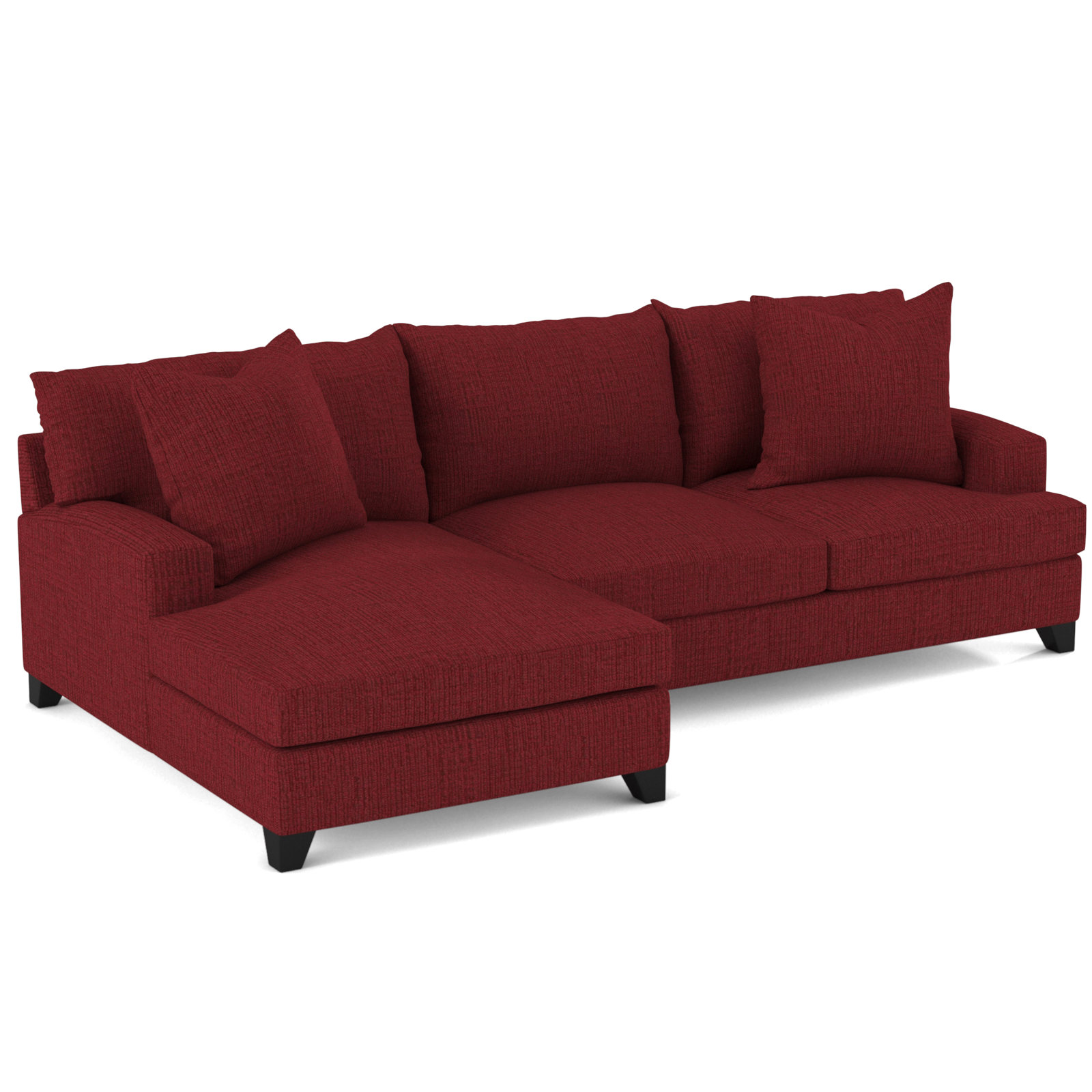 Shorewood Upholstered Chaise L-Sectional, Heavenly Mulberry, Left Hand Facing
