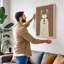 Gentle Llama Portrait Modern - Wrapped Canvas-1305013274-1305013275