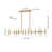 Mazelina 26-Light Dimmable Modern Linear Chandelier 