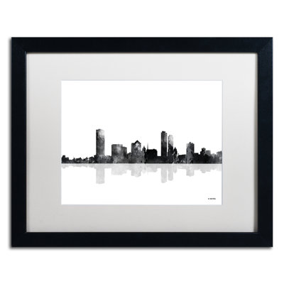 « milwaukee wisconsin horizon bg-1 », impression sur toile encadrée