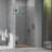 Frameless Shower Door - 3/8" SGCC Tempered Safety Glass with SmartGuard Coating - Single Hinged Design - 28" x 80" Matte Black Finish-70912148