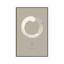 Enso On Beige Background by Thoth Adan - Print on Canvas-544898533-544898530