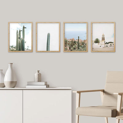" Desert Landscape " 4 - Pieces