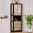 Hand-Painted Triangular Corner Storage Cabinet